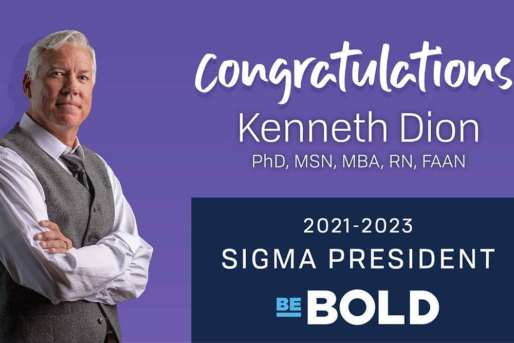 2021-2023 Sigma president Kenneth Dion - Be Bold